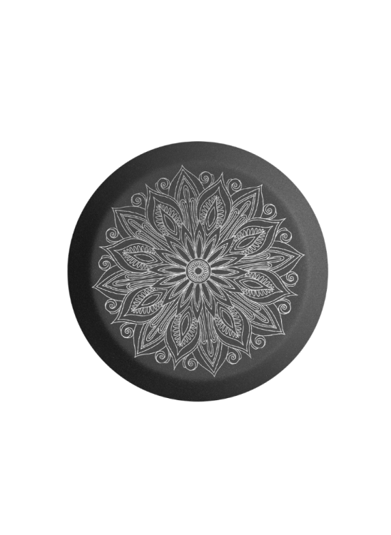 Zvířecí urna Mandala - Černá 2,8l