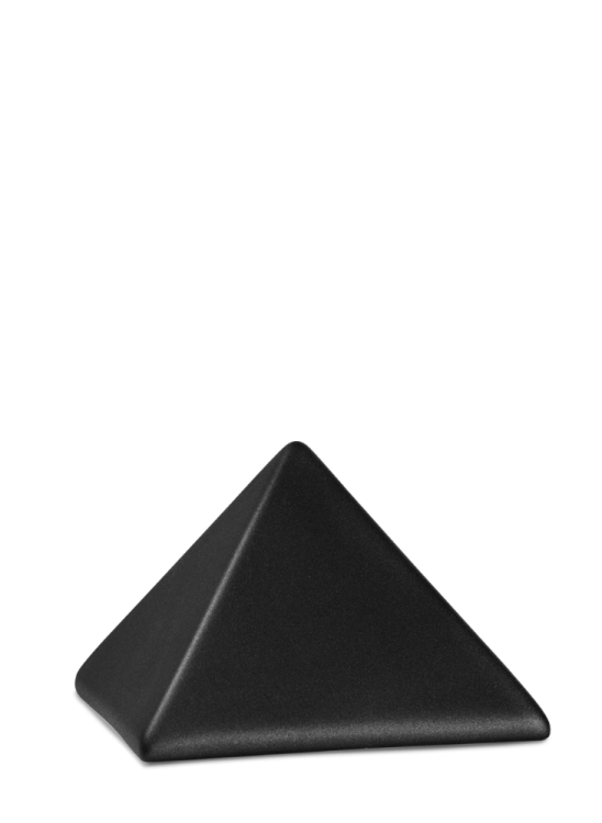 Zvířecí urna Pyramide - Černá 0,5l