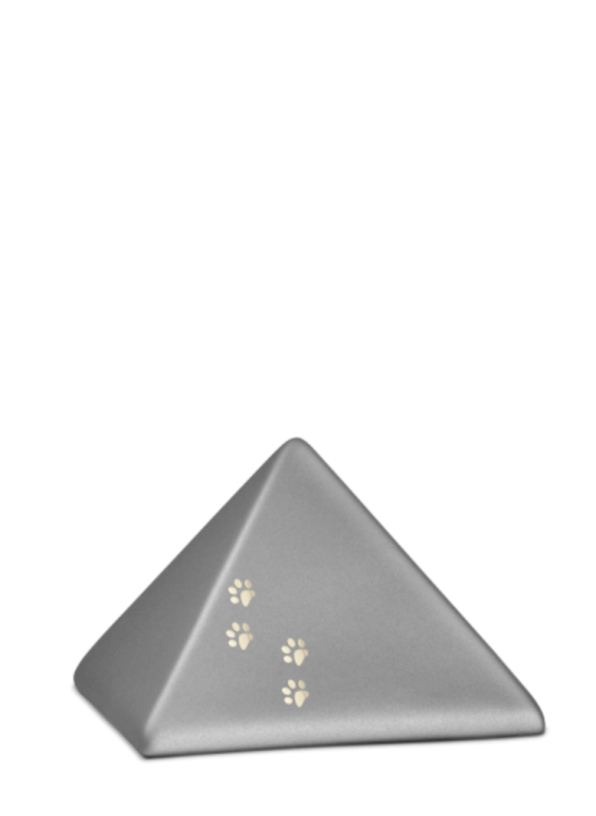 Zvířecí urna Pyramide Paws - Šedá 0,5l