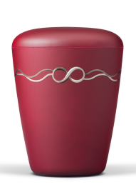 Ekologická urna Infinity, červená, motív