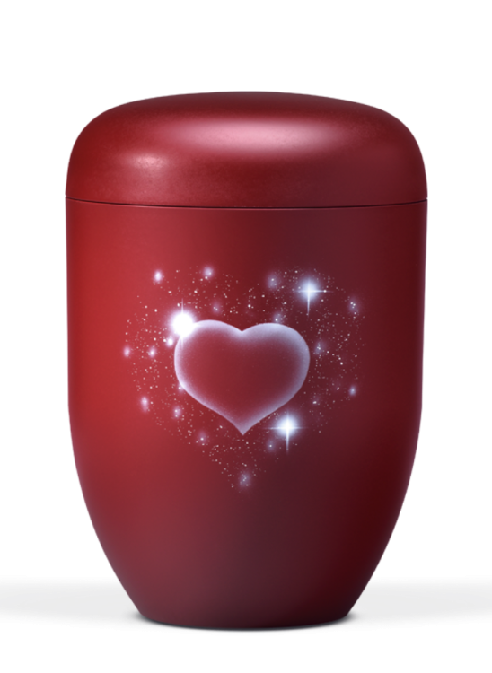 Ekologická urna Airbrush, srdce
