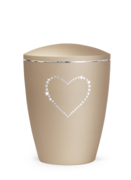Zvířecí urna Elegance Heart, champagne 2,8l