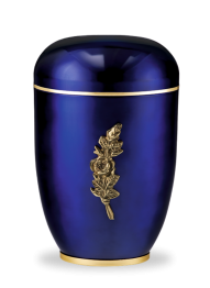 Kovová urna Noctis - Modrá/Růže