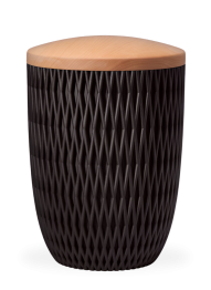 Ekologická urna Carrea - antracit/vápencové drevo