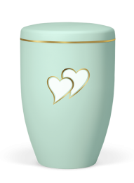 Ekologiczna urna Ariela, serce, motyw, zielona