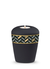 Keramická miniurna Lignum - Černá/Diago