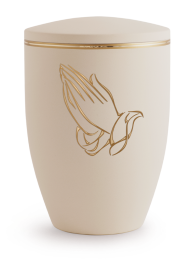 Kovová urna Melina Creme, modlitba