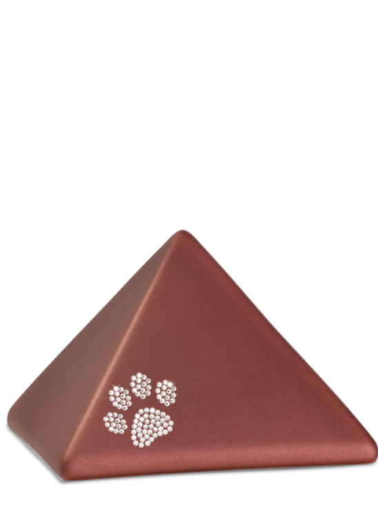 Zvířecí urna Pyramide Paw - Rubínová 1,5l