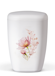Ekologická urna Aquarell, broskvový květ