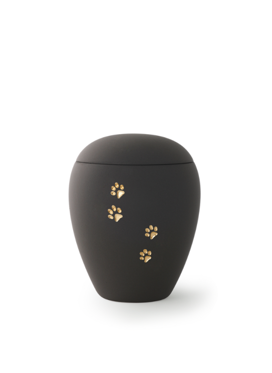 Zvířecí urna Siena Paws - Grafitová 0,5l