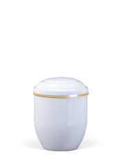 Kovová miniurna Zara - Bílá (0,25l)