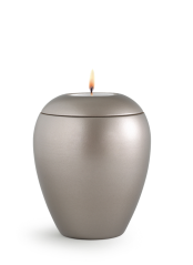 Zvířecí urna Crystal se svíčkou - Fumé 1,5l