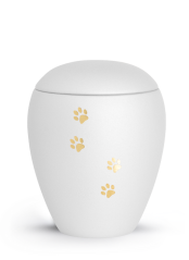 Zvířecí urna Verona Paws - Bílá 2,8l