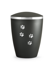 Zvířecí urna Elegance Paws, černá 2,8l