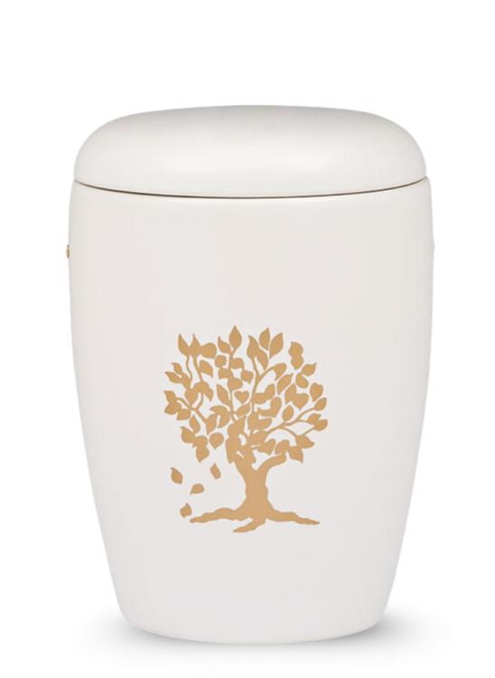 Urna ceramiczna Viola – Drzewo/Biała