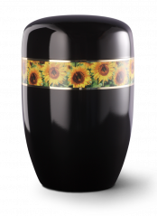 Kovová urna Fleur Noire II, slunečnice