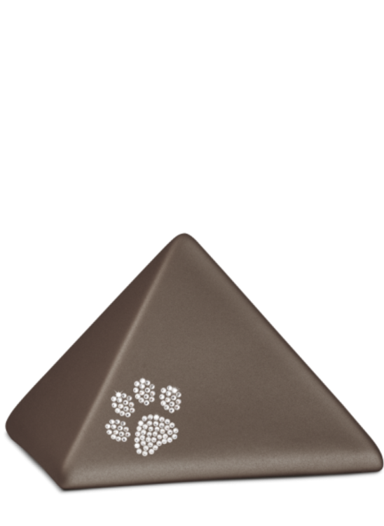 Zvířecí urna Pyramide Paw - Hnědá 1,5l