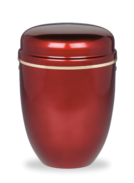 Kovová urna Lucea - Červená