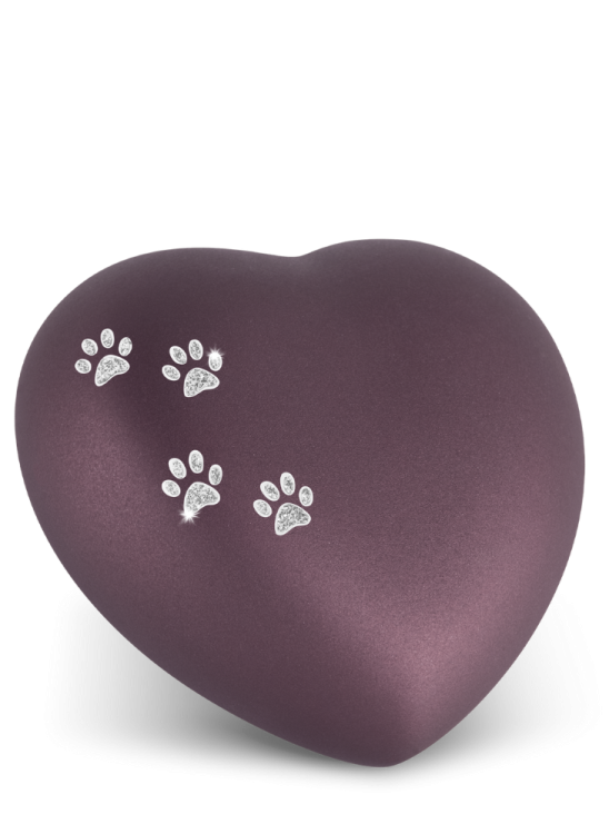 Zvířecí urna Herz Paws - Berry 1,5l
