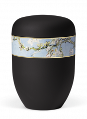 Ekologická urna Van Gogh, mandlový květ, černá