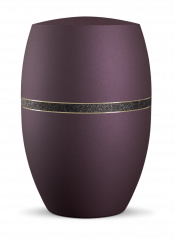 Ekologická urna Noire, fialová, ozdobný pásek