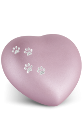 Zvířecí urna Herz Paws - Rose 1,5l