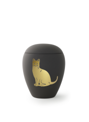 Zvířecí urna Siena Cat - Grafitová 0,5l