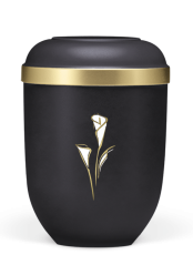 Ekologiczna urna Velvet Kala, czarna, kala