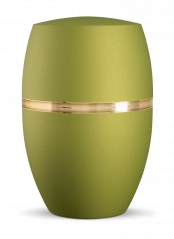 Ekologická urna Ouro, peridot, ozdobný pásek