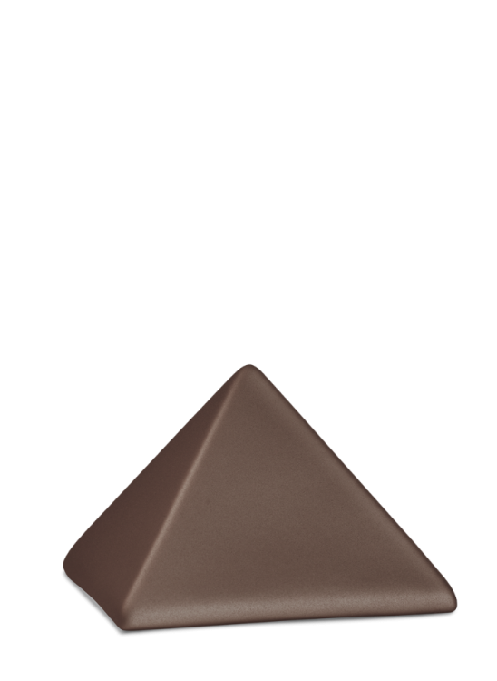 Zvířecí urna Pyramide - Hnědá 0,5l
