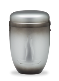 Kovová urna Eliora - Šedá/Plamen