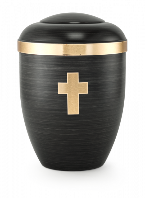 Ekologická urna Tosca, kříž, černá