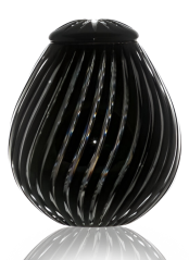 Křišťálová urna Zita - Černá 29 cm