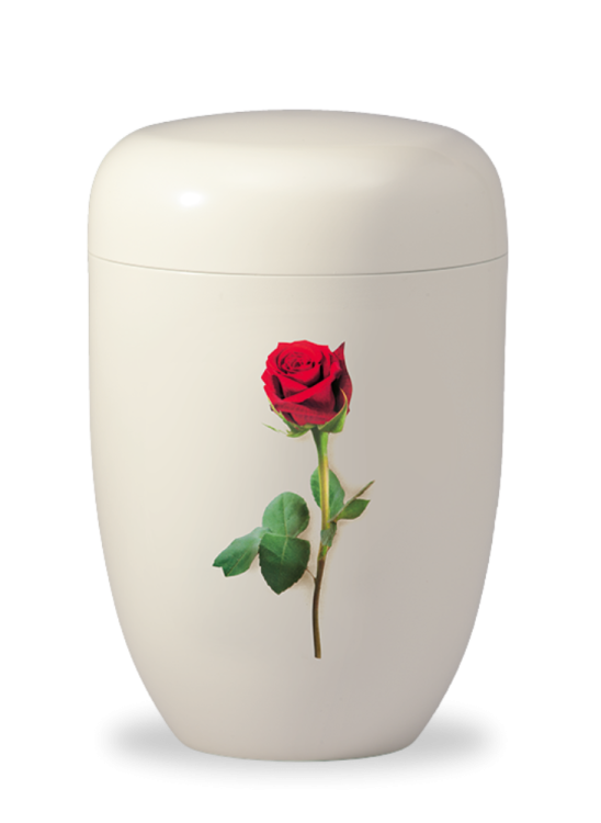 Kovová urna Amaris - Krémová/Růže