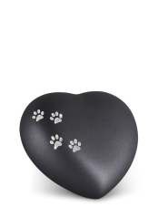 Zvířecí urna Herz Paws - Černá 0,5