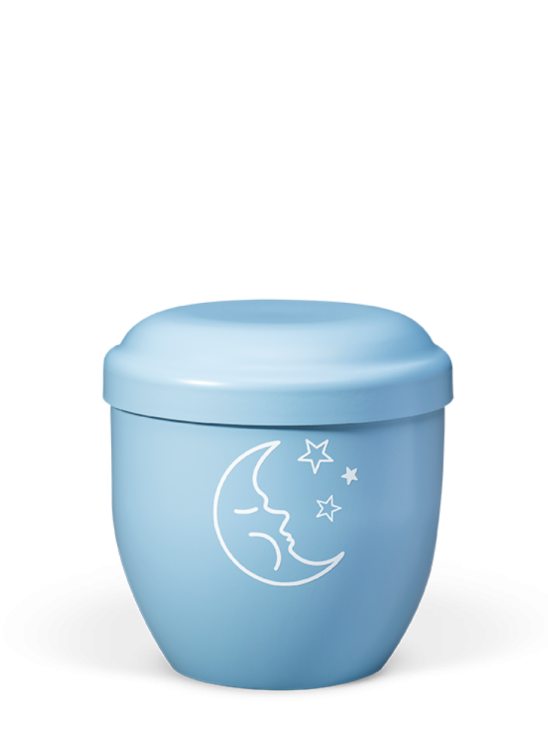 Dětská urna Lila - Měsíc/Modrá