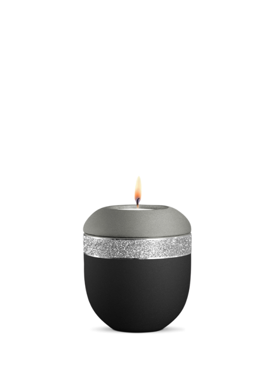 Miniurna ceramiczna  Glamour  Silver - Czarny/Szary