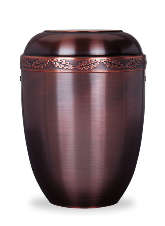 Kovová urna Aurelia, dubové listy