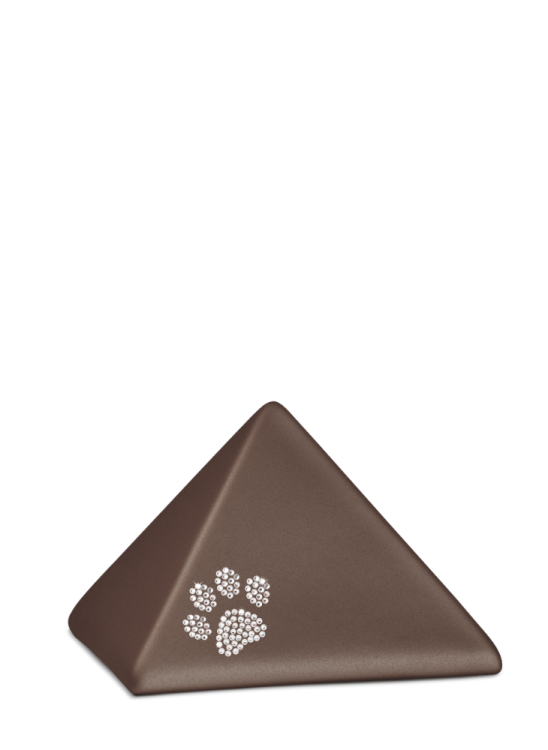Zvířecí urna Pyramide Paw - Hnědá 0,5l
