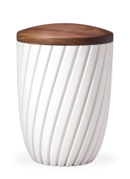 Ekologická urna Rillen - Biela/Ořech