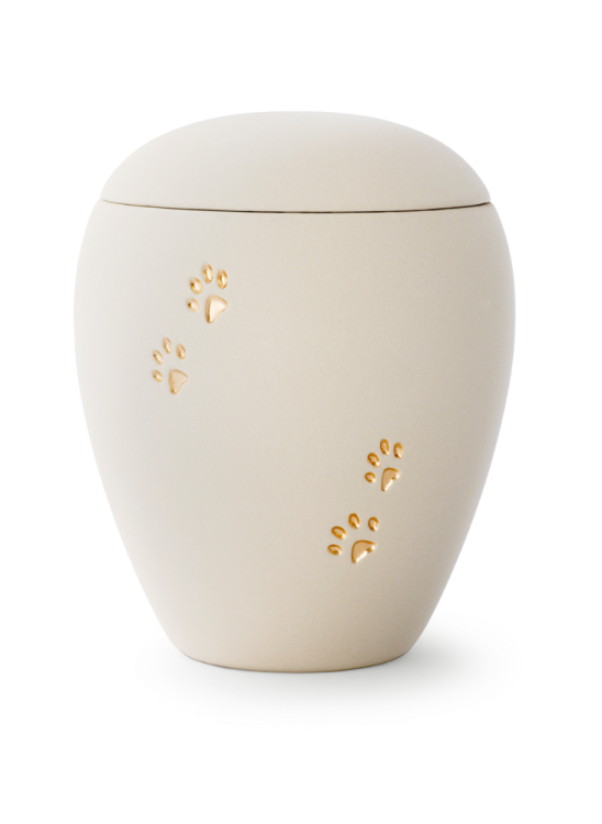 Zvířecí urna Siena Paws - Krémová 2,8l