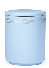 Ökologische Urne Pacific - Blau/Wellen