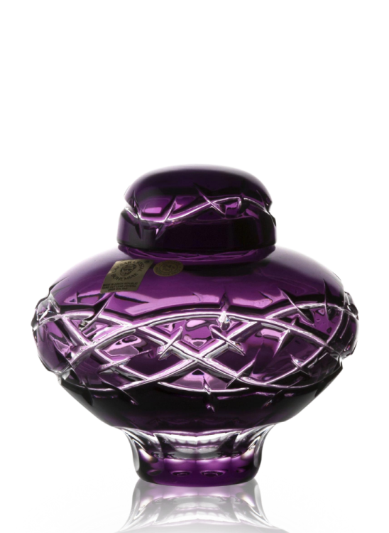 Urna kryształowa Spiny - Amethyst 11,5 cm