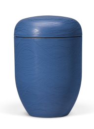 Ökologische Urne Wave, blau, Wellen