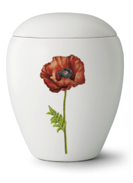 Keramická urna Bianco, Mák