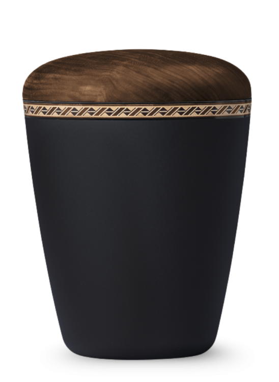 Ekologická urna Lignum IV - Antracit/Ořech