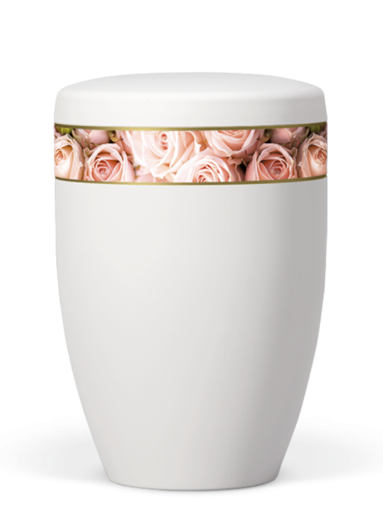 Ökologische Urne Royal White, rosa