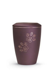 Zvířecí urna Karat Paws - Berry 1,5l
