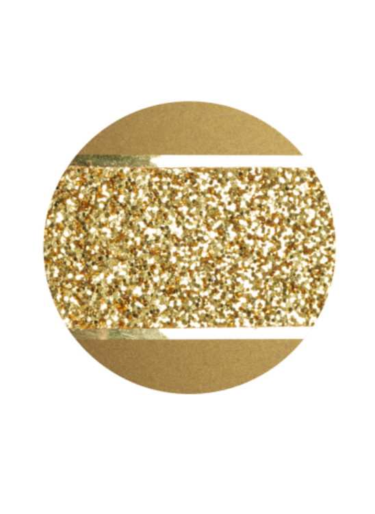Ekologická urna Glamour Gold, žlutá, ozdobný pásek
