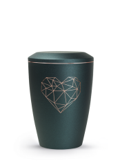 Zvířecí urna Karat Heart - Smaragdová 1,5l